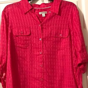 Lightweight 2 pocket button down L/S shirt